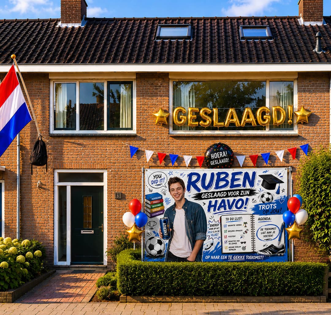 Geslaagd spandoek