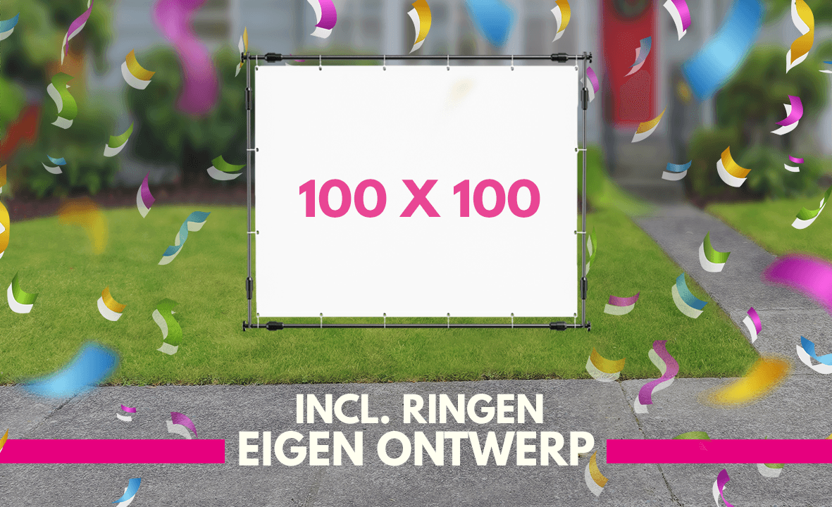 Spandoek maken 100 x 100cm