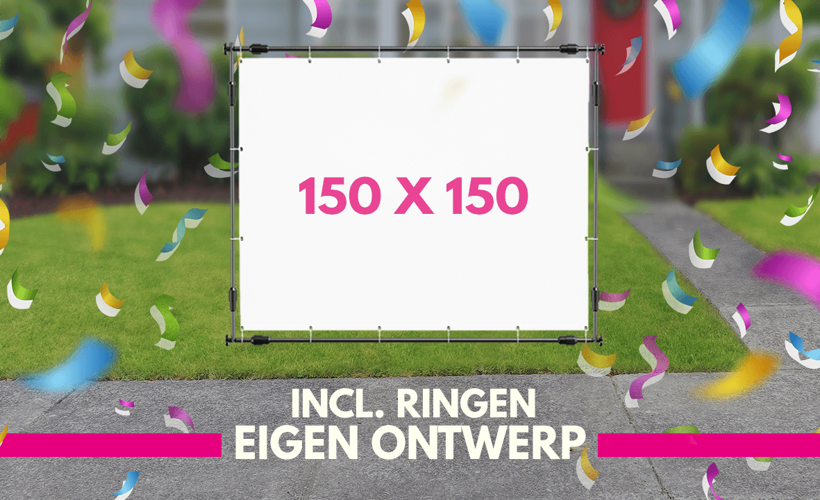 Spandoek maken 150 x 150cm