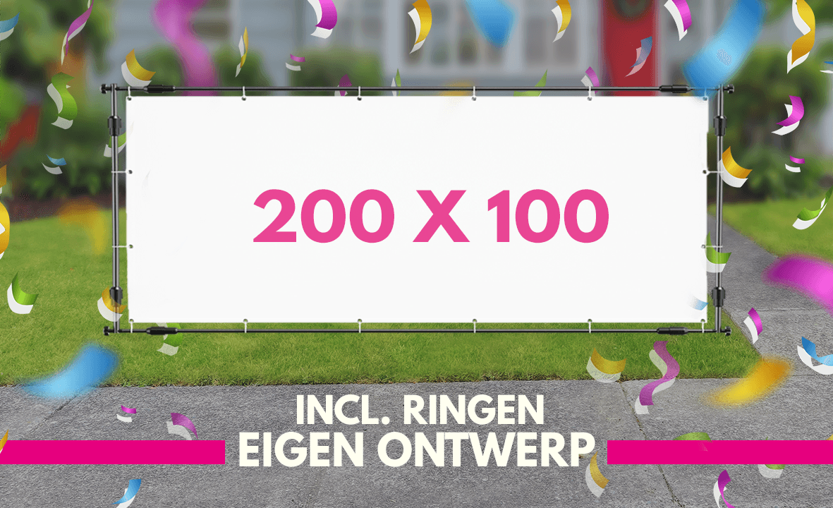 Spandoek maken 200 x 100cm