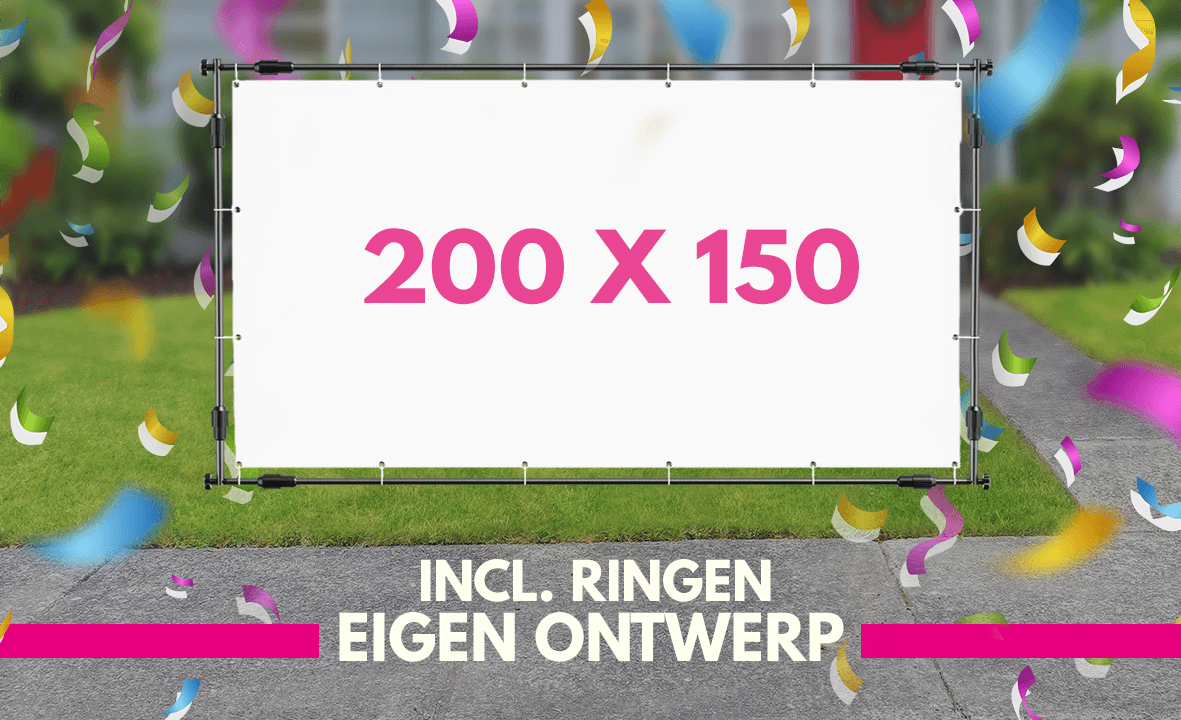 Spandoek maken 200 x 150cm