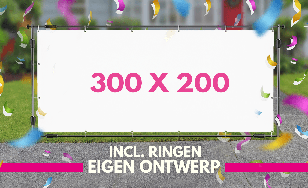 Spandoek maken 300 x 200cm