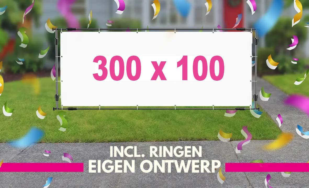 Spandoek maken 300 x 100cm