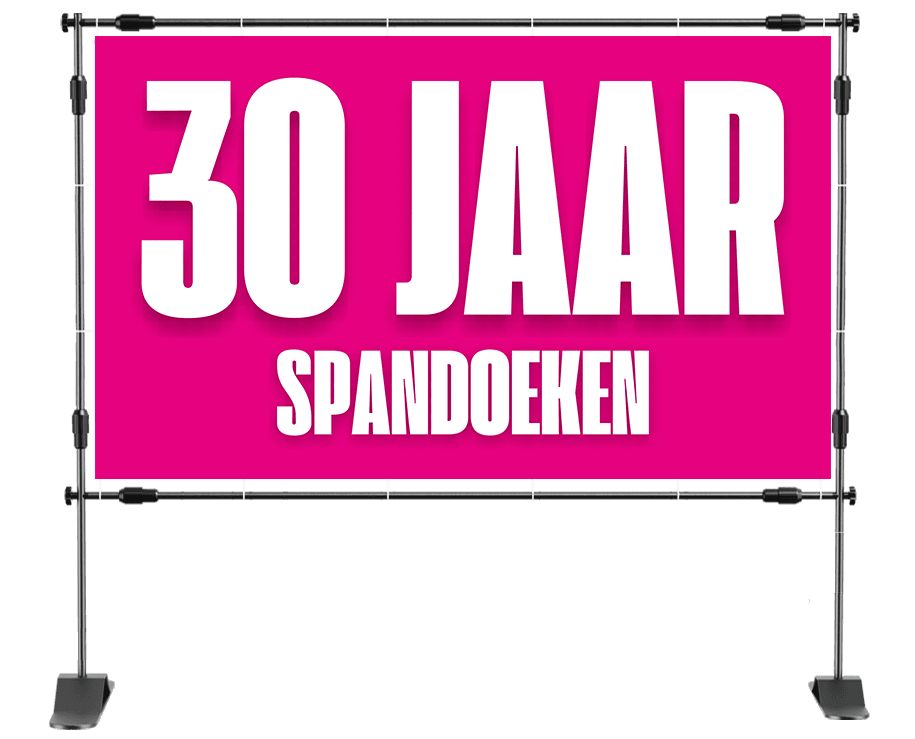 Voetbal spandoek 30 jaar met tekst 'de jeugdigheid duurt geen eeuwen', naam Karel, bierglazen, voetbal en verkeersbord 30