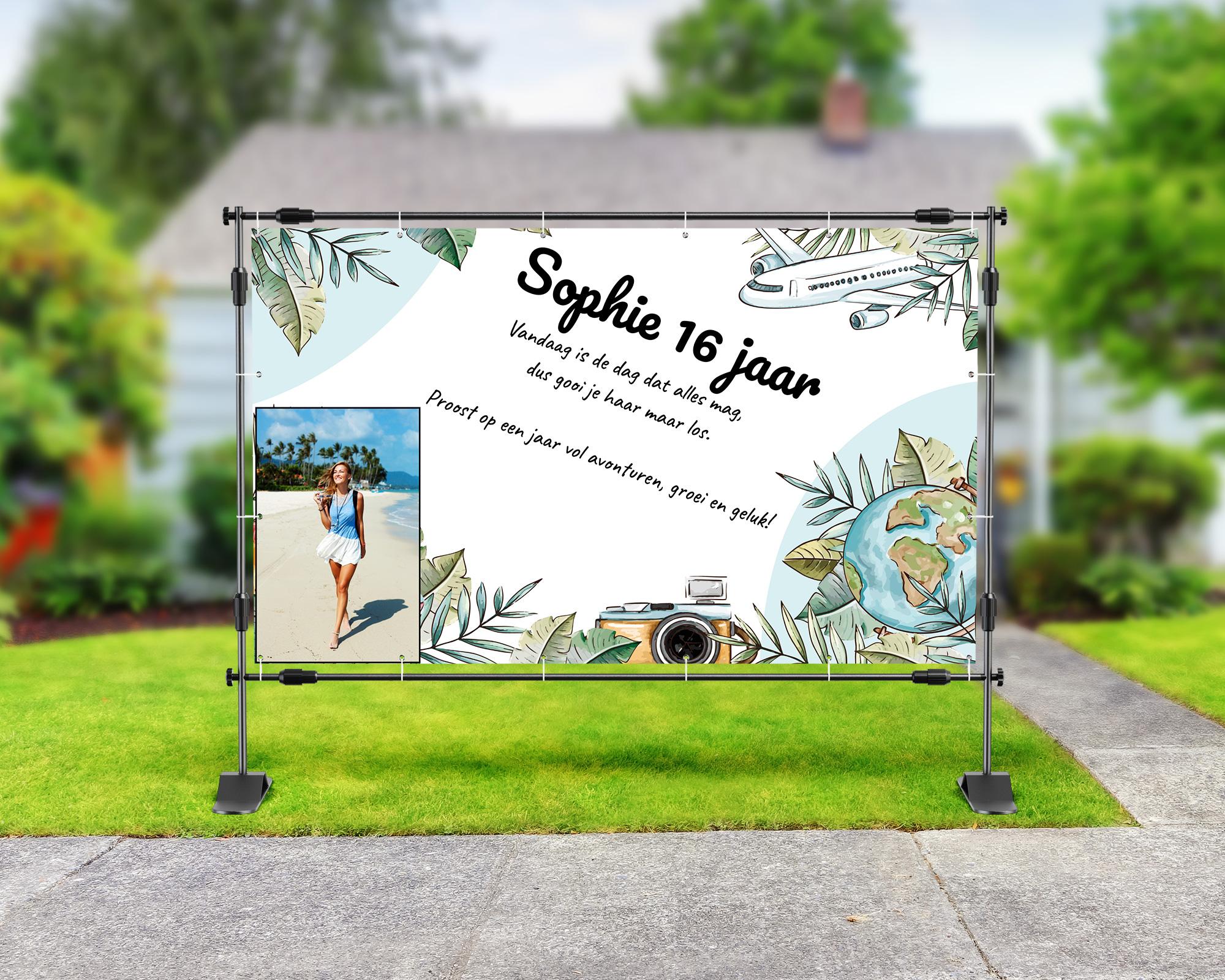 16 jaar spandoek - sophie