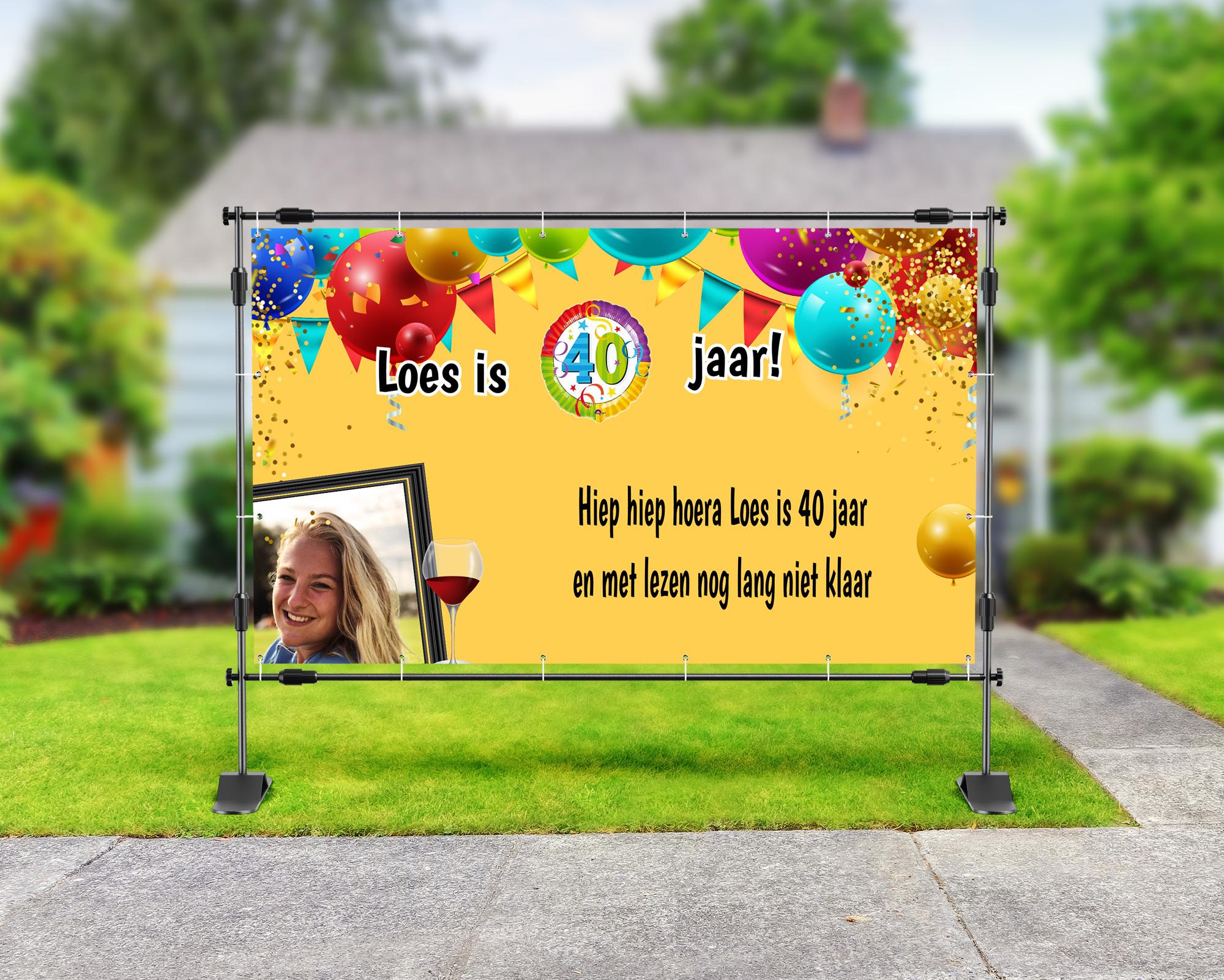 40 jaar spandoek - loes