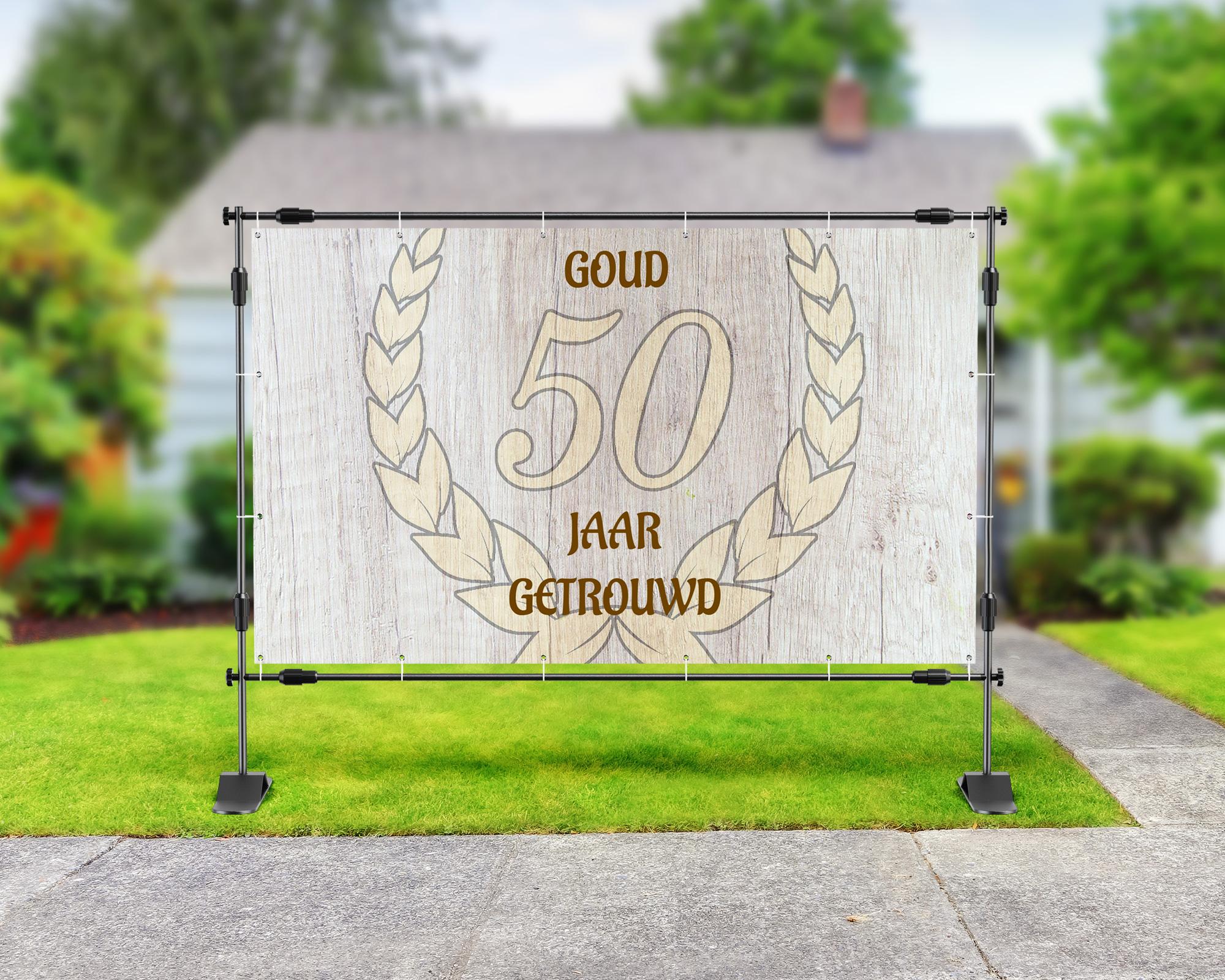 50 jaar getrouwd spandoek