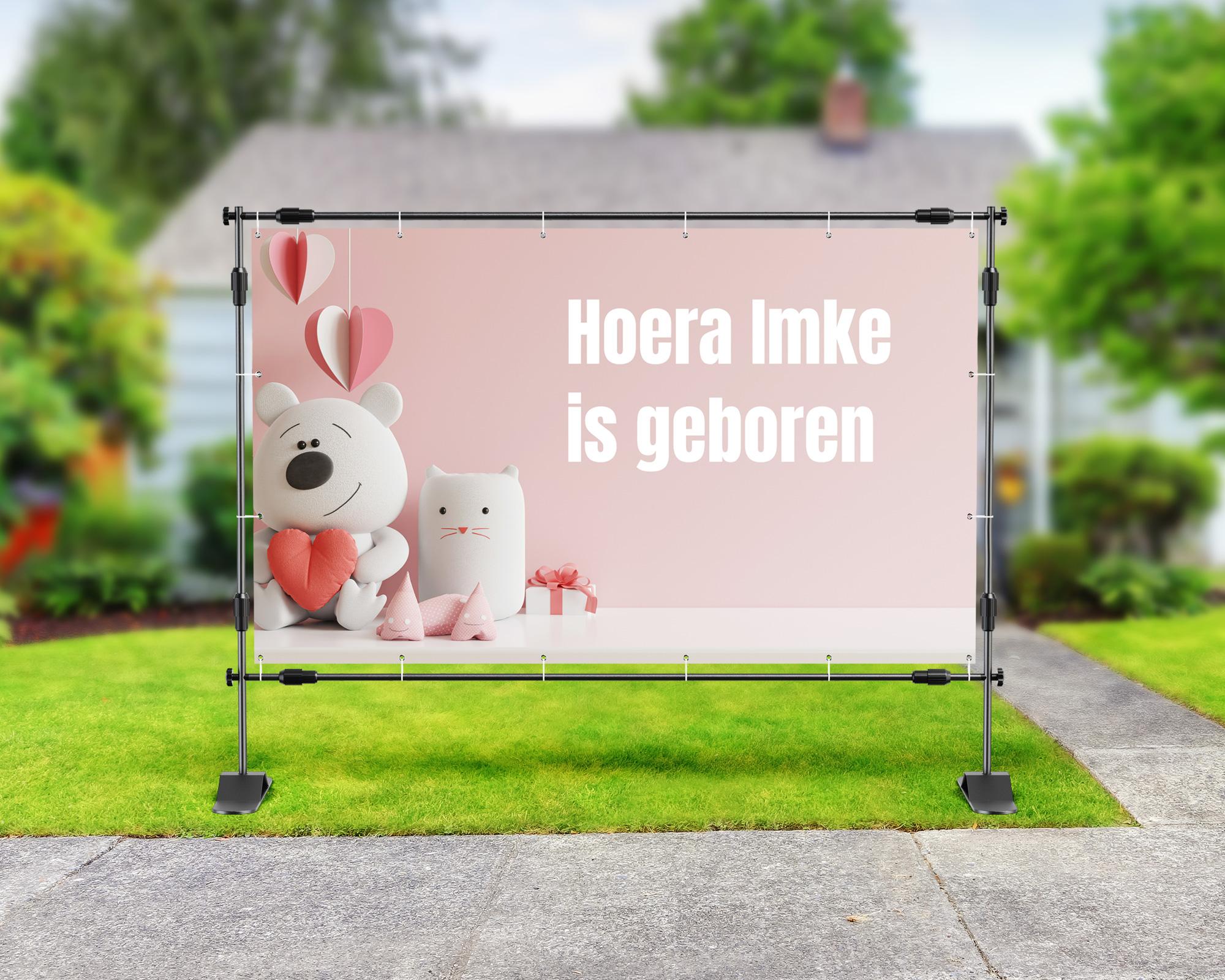 geboorte spandoek imke