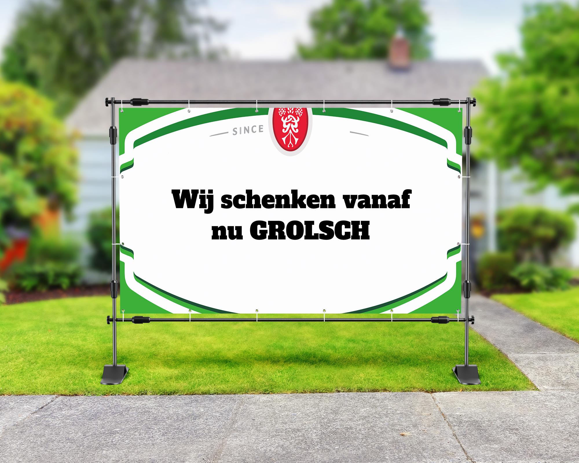 spandoek horeca schenken bier