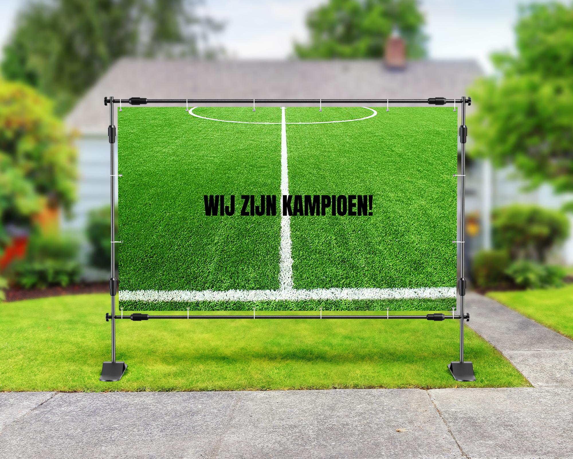 wij zijn kampioen spandoek