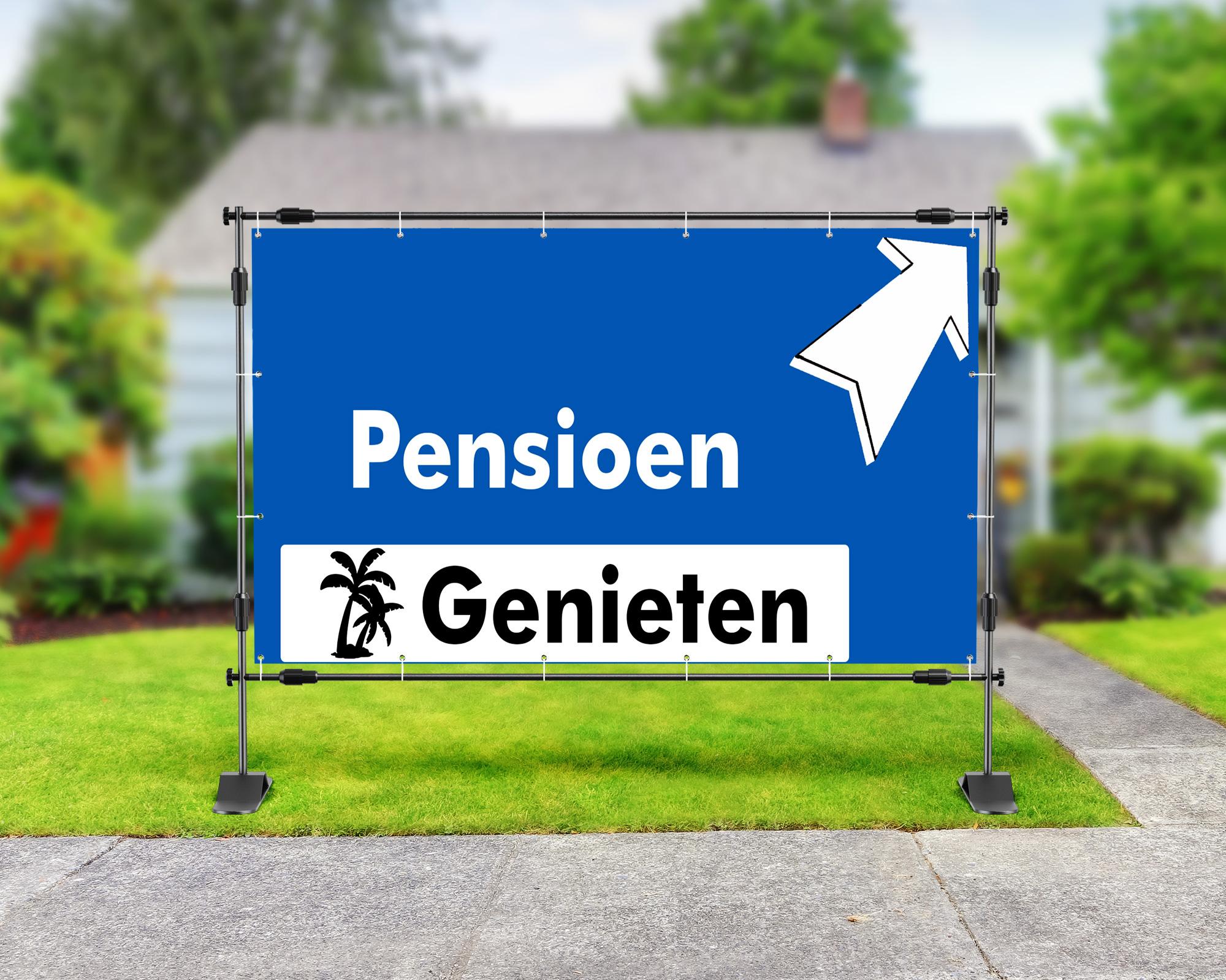 Spandoek pensioen 'Pensioen genieten' 