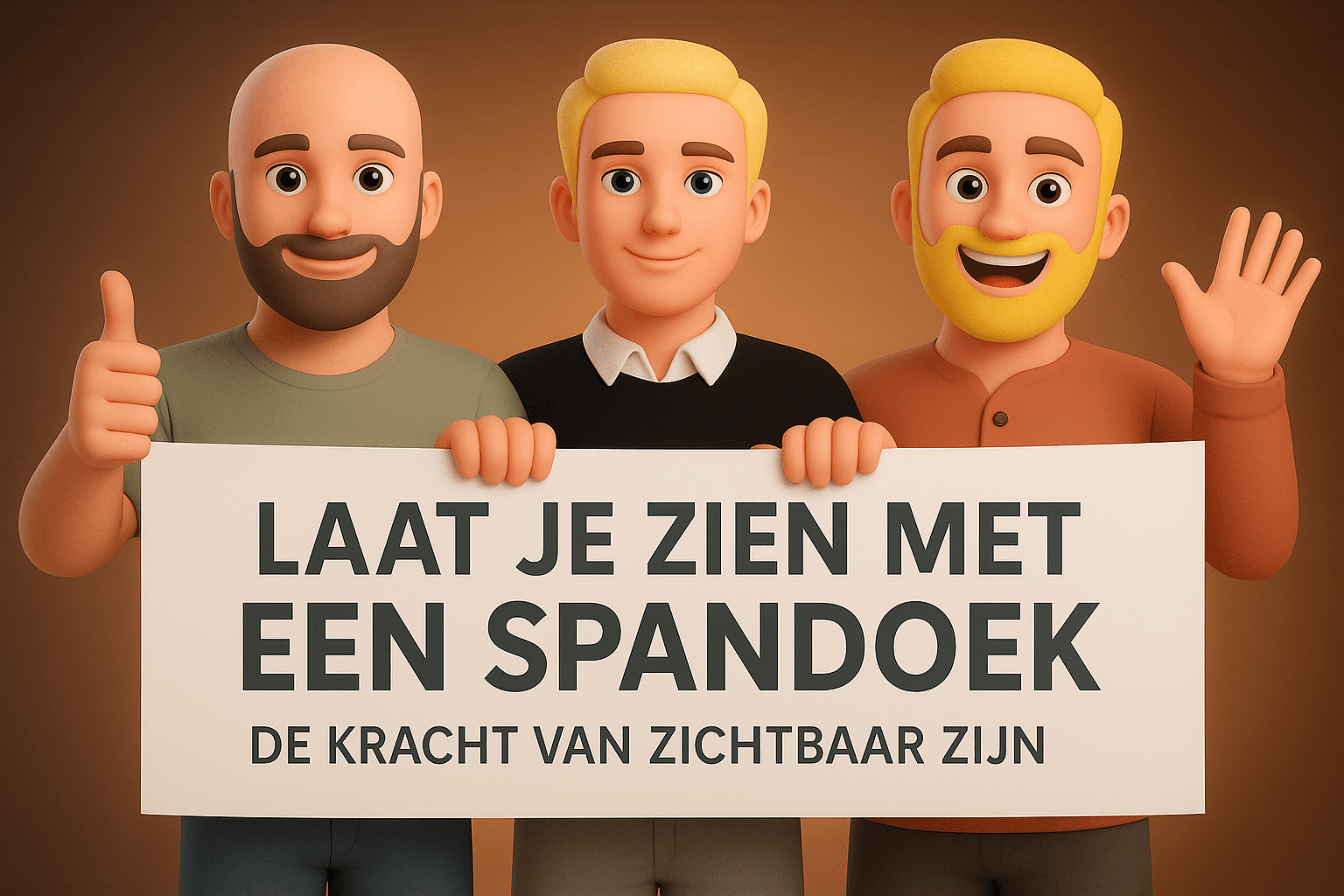 Laat je zien met een spandoek: de kracht van zichtbaar zijn