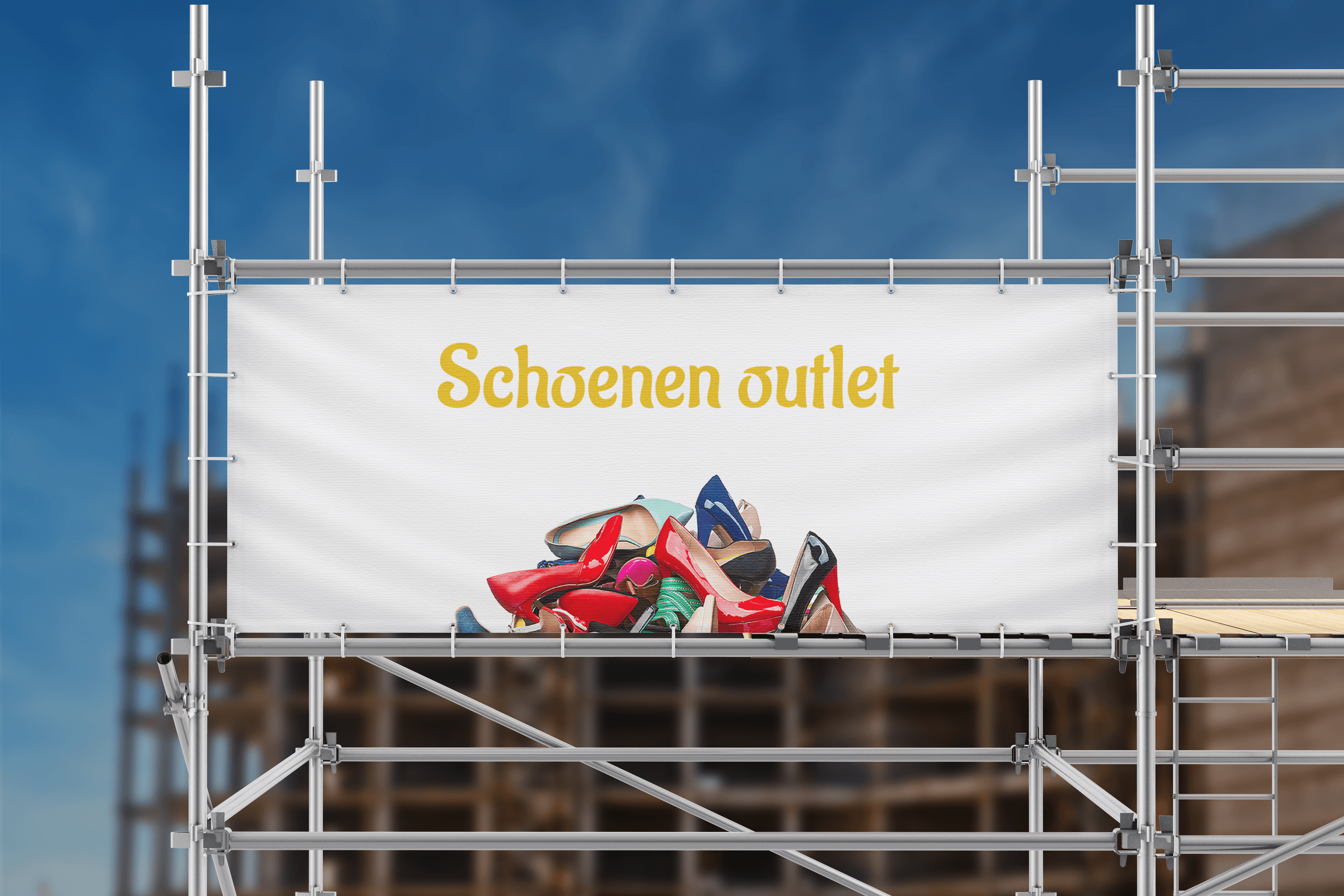 Steiger spandoek 'schoenen outlet'