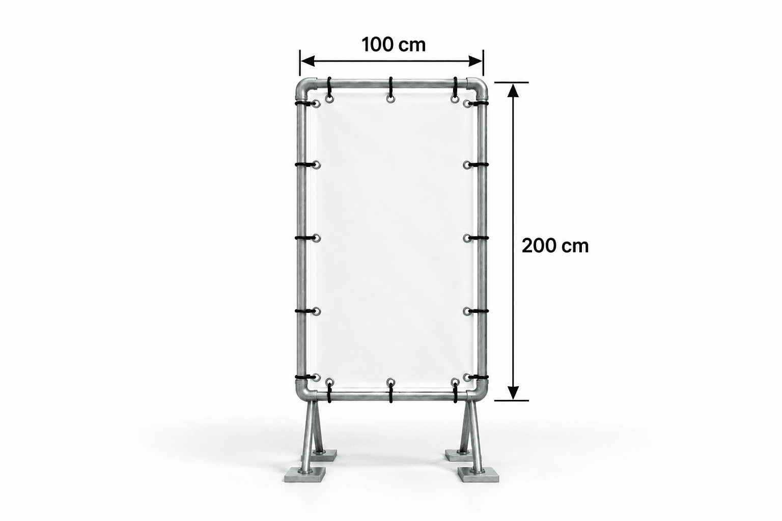 Spandoek maken 100 x 200cm