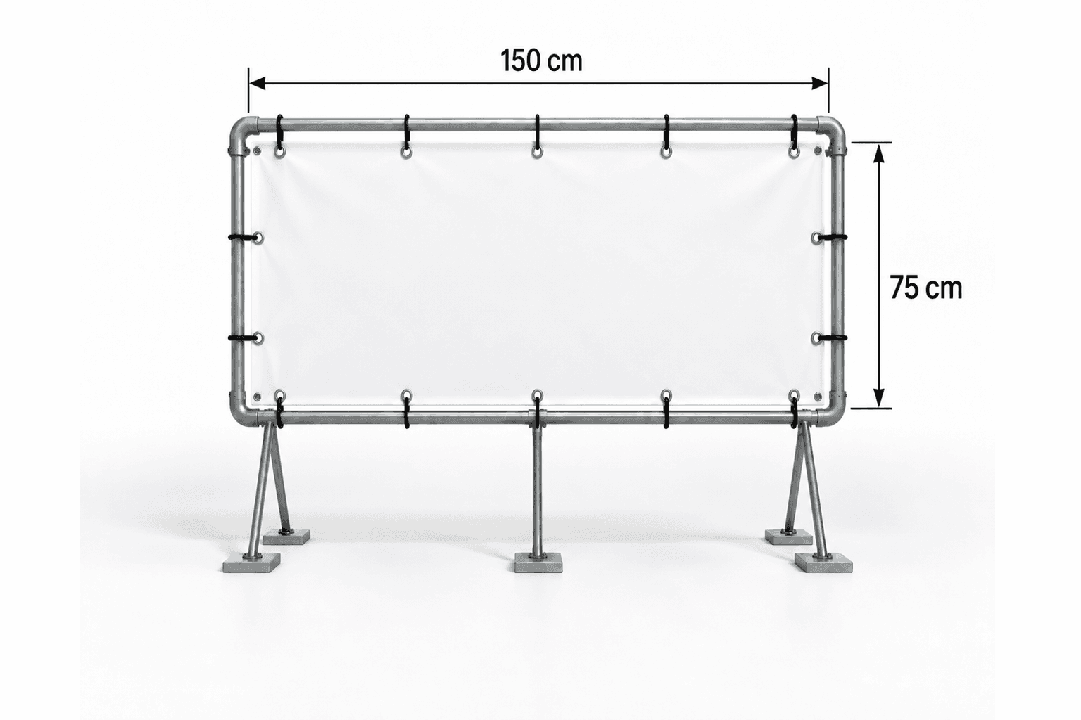 Spandoek maken 150 x 75cm