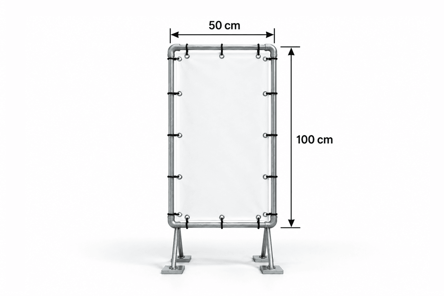 Spandoek maken 50 x 100cm