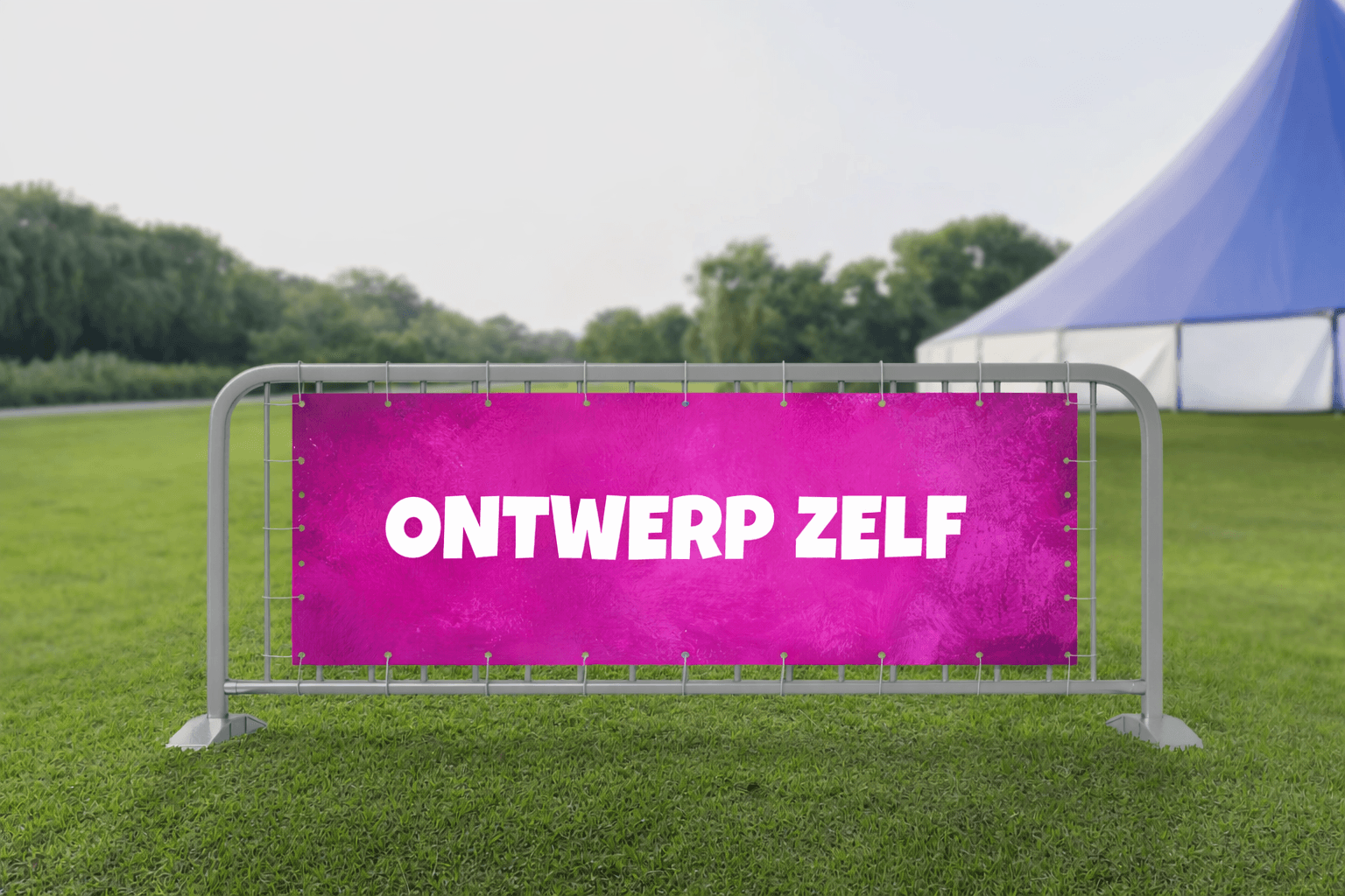 Spandoek dranghek 'welkom'