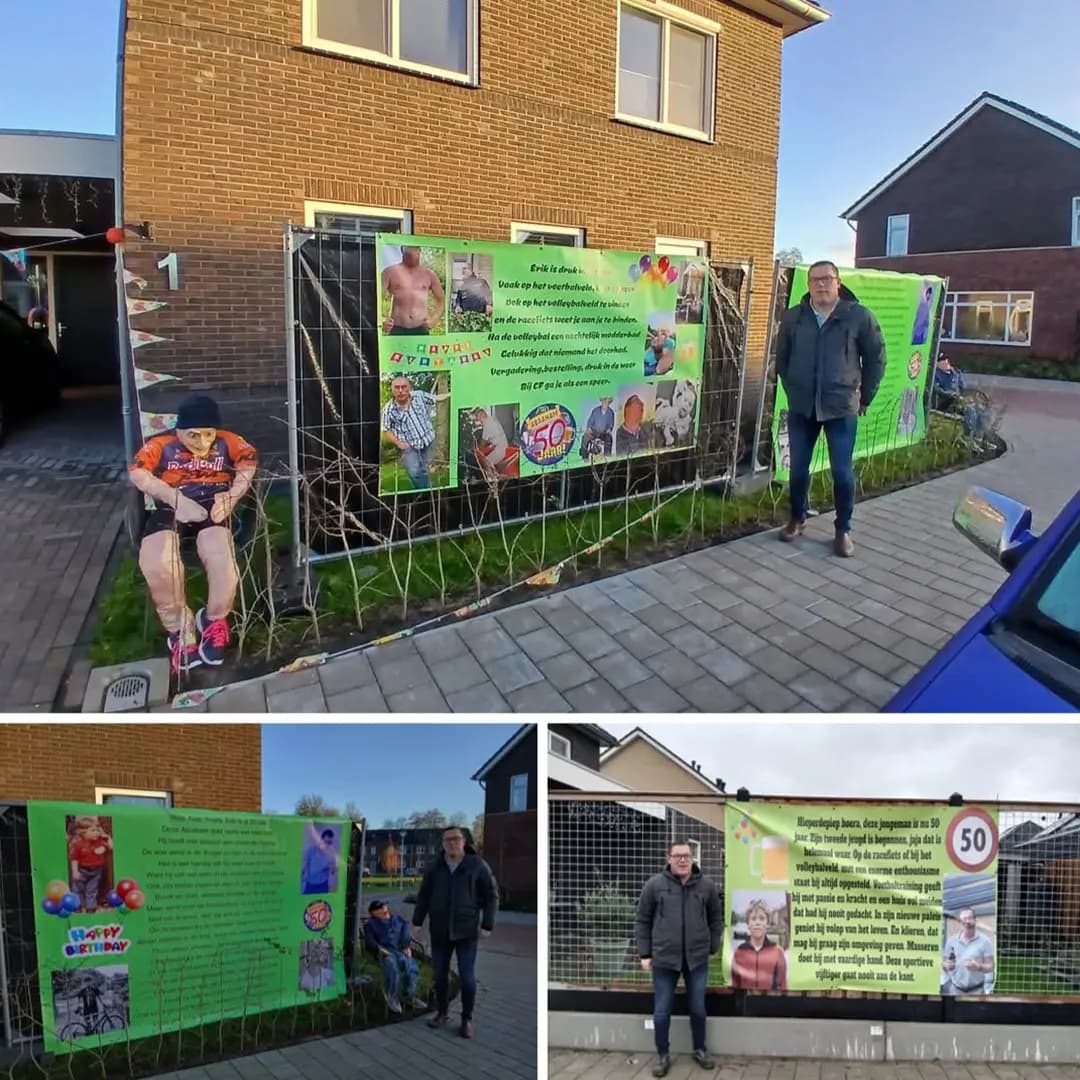 spandoek verjaardag maken